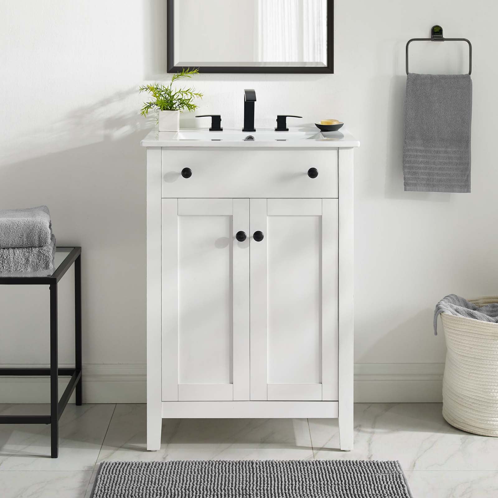 Modway Nantucket 24" Bathroom Vanity in White