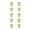 Brushed Gold, variant on 1.2 in. Dia. Kaid Multipack Mushroom Knob, Brushed Gold - Pack of 10