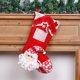 thumbnail image 1 of Adornos navideños, adornos navideños, regalos navideños, adornos navideños, adornos para chimenea, bolsas de regalo, calcetines de dulces, calcetines navideños de punto rojos y blancos, medias para ch, 1 of 3