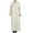 Beige#mens muslim clothing, variant on Men's Muslim Dresses V Neck Robes Striped Kaftan Middle East Saudi Arab Long Gown Thobe Robe for Men with Pockets