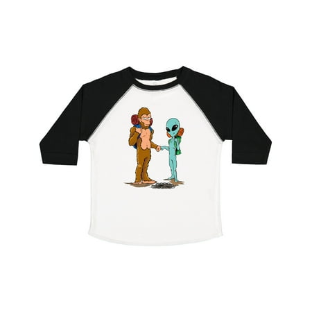 

Inktastic Camping Bros Bigfoot and Alien Gift Toddler Boy or Toddler Girl T-Shirt