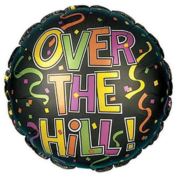 LOONBALLOON Birthday-over-the-hill Balloons, 17″ FESTIVE OVER THE HILL