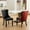 Black+Burgundy, variant on Rubberwood Frame, High - density Foam Cushion - Offer Firm Support - Dining at Table - Sit Steadily
