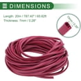 thumbnail image 4 of Universal Car Door Edge Protective Sealing Strip UType Door Scratch Protection Guard .ft m scratch Collision PVC Iron Purple, 4 of 6
