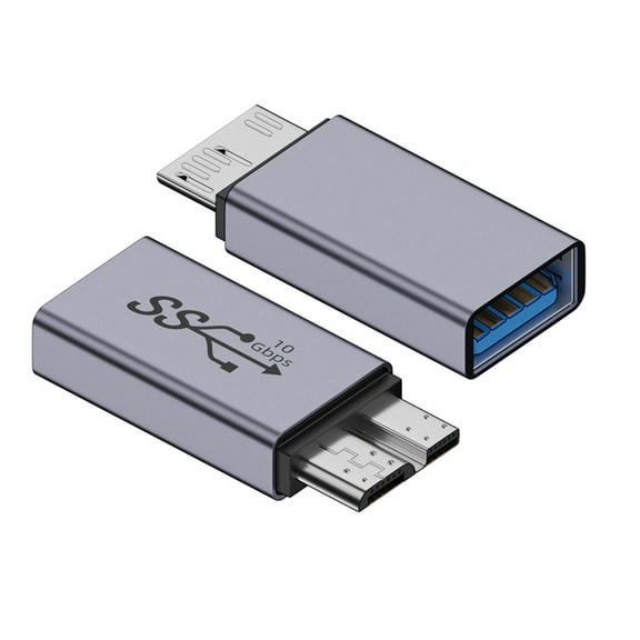 FVH USB-C USB 3.1 Type A Female to Micro USB 3.0 Male Data Adapter 10Gbps Data Power for Laptop SSD Disk