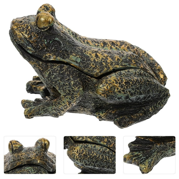 OATIPHO Outdoor Key Storage Box Key Hider Frog-shaped 1Set