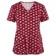 thumbnail image 1 of Pntutb mujeres moda manga corta cuello tops uniforme de trabajo blusa camisa Pntutb Pntutb-540, 1 of 3