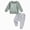 Light Green, variant on NOLDARES Toddler Boy Clothes Baby Boy Outfit Letter Prints Sweatshirt Top Cute Boys Clothing Set Fall Winter(M543-Brown)