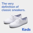 thumbnail image 2 of Sneaker Keds Champion de lona blanca para mujer, talla 8, 2 of 8