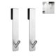 thumbnail image 5 of Yuarrent 2 piezas sobre la puerta ganchos montados en la pared de acero inoxidable extendido impermeable toalleros para baño sala de estar Accesorios de baño, 5 of 6