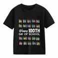 thumbnail image 7 of XAOFW Kid T-Shirt Boys 100Th Day Of School Letter Princool Youth Children Blend Short Sleeve Crew Neck Comfortable Stylish Holiday Vacation Tees, 7 of 7