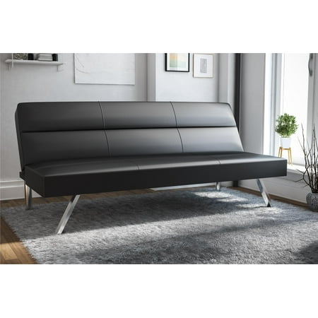 DHP Kebo Deluxe Futon with Memory Foam, Black