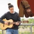 thumbnail image 7 of Blueek Soft Cotton Guitar Strap with Leather Ends - Adjustable Length, Comfortable for All Guitars - Perfect for Musicians(2#), 7 of 7