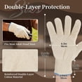 thumbnail image 2 of Heat Resistant Oven Gloves, Ove Glove BBQ Gloves Heat Resistant Cooking Oven Mitts with Fingers Grilling Glove, Full Hand Protection, Grill Gloves for Outdoor Hot Food Handling (Set of 2), 2 of 4
