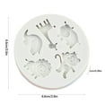 thumbnail image 3 of CHENjy Animal Silicone Mold Set - 3D Giraffe/Lion/Monkey Shapes for Chocolate Cupcakes, Fondant Decor & DIY Candles, Party Baking Essentials, 3 of 4