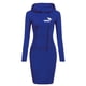 thumbnail image 1 of 2022 Spring Autumn Sweatshirt Long-Sleeved Dress Woman Clothing Hooded Collar Pocket Simple Casual Lady Dress SweatshirtM Gao Jinjia LED, 1 of 2