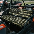 thumbnail image 3 of Uorisanigo UTV Seat Cover Scratch-Proof Green Camo American Flag Mule Bench Seat Cover Compatible with Kawasaki Mule 3000 3010 3020, Replacement UTV Accessories Non-Slip Seats Cushion, 3 of 7