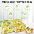 thumbnail image 5 of Essence Of Ginger Natural Honey Ginger Turmeric Tea - 20 Packets - Instant Herbal Tea Bags Made With Real Pure Honey, Fresh Ginger and Turmeric Root - Caffeine Free, 5 of 7