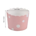 thumbnail image 2 of LITINKIMI 50Ud Cupcake Holder Cups De Papel Rosa Para Postres Y Horneados Con Fácil, 2 of 7