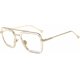 thumbnail image 1 of Vintage Aviator Square Sunglasses For Men Gold Frame Retro Brand Classic Tony Stark Sunglasses, 1 of 4