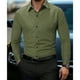 thumbnail image 3 of pstuiky camisa de manga larga para hombre, Camisa informal de manga larga con solapa y botones de color liso para hombre. Tops de hombre xl, 3 of 8