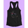 thumbnail image 3 of Hummingbird Embroidery Style Racerback Tank Women -SPIdeals Designs, Female x-Small, 3 of 4