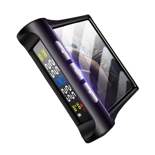 Sistema de monitoreo de presión de neumáticos con sensor TPMS externo para automóvil con energía solar C240