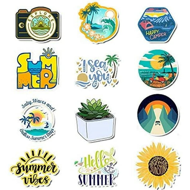 100Pcs Pack Outdoor Camping Stickers for Water Bottle, Waterproof Vinyl  Adventure Hiking Sticker for Adults Teens Girls Boys Camper, Wilderness  Nature Forest Decals for Hydroflask Laptop Helmet Luggag 