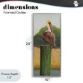 thumbnail image 4 of Stupell Industries Cottage Pelican with Blue Eyes Gray Framed Giclee Art, 10 x 24, by Barbara Fallenbaum, 4 of 8