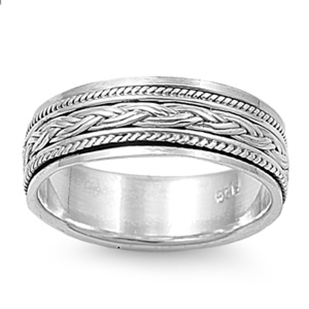 925 Sterling Silver Band Rings 