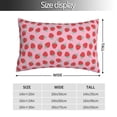 thumbnail image 2 of KLL Hand Drawn Strawberry Pillow Covers Envelope Closure,Super Soft and Cozy Fuzzy Fleece Pillow Case Cover (No pillow core） 20"x30", 2 of 5
