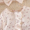 thumbnail image 6 of HCNTES Baby Girl Clothes Winter Baby Girls Floral Bodysuit Winter Romper Girls Preemie Long Sleeve Sleepers Pajamas 0 3 6 Months, 6 of 7