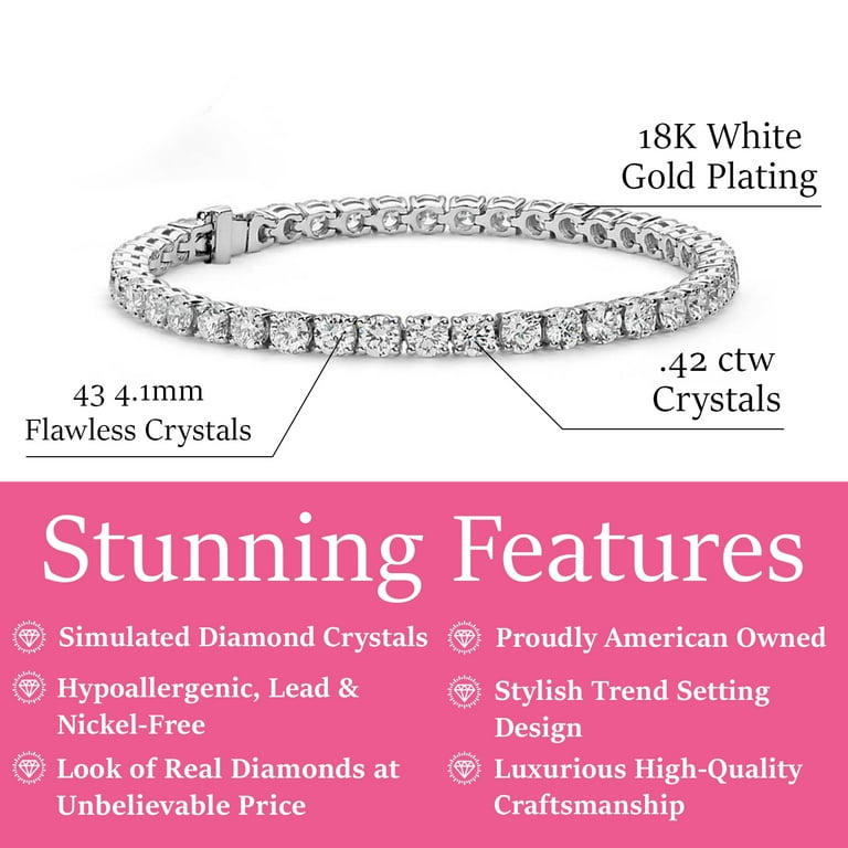 White gold hotsell plated bracelet
