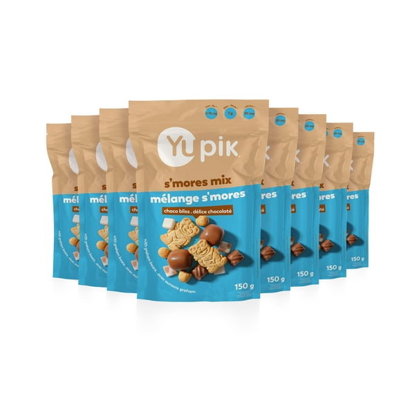 Yupik S'Mores Mix, Chocolatey Delight, Blend of Marshmallows, Chocolate Chunks & Crunchy Graham Bear Crackers, Sweet Snack, Campfire Treat, Party Snack, 8 Count, 150 g