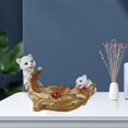 thumbnail image 4 of Adorables estatuas de tigres, adornos para el hogar, llaveros, esculturas de tigres. blanco, 4 of 9