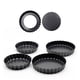 thumbnail image 4 of Advancent 4 moldes para tartas de acero al carbono de amplia aplicación, color negro, para todas las necesidades de horneado, moldes redondos Herramientas y accesorios para hornear negro 3 pulgadas, 4 of 6