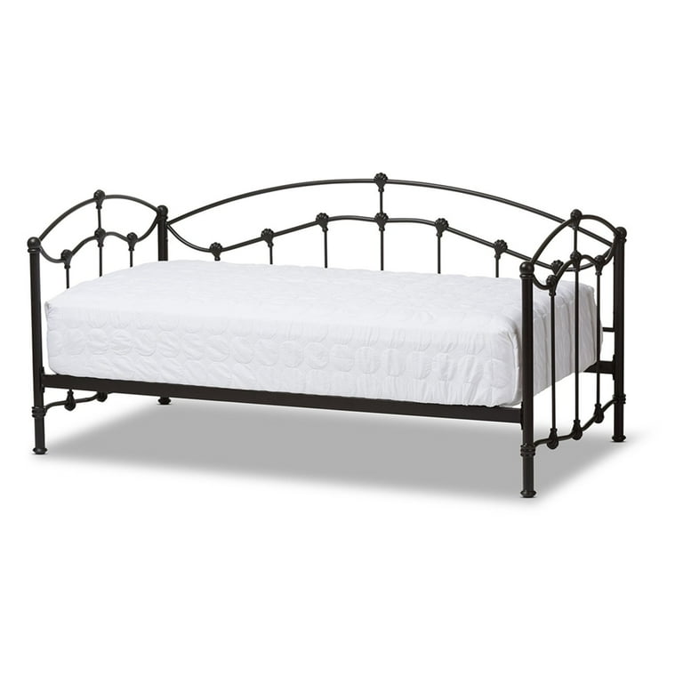 Baxton Studio Dahlia Metal Daybed Twin Antique Dark Bronze