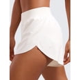 thumbnail image 4 of Shorts CRZ YOGA tiro medio 10 cm con abertura secado rápido blanco, 4 of 4