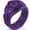 Dark Purple, variant on Rinfit Silicone Rings for Women - Female Wedding Rubber Bands - Oval Diamond Collection