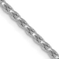 thumbnail image 1 of 14K White Gold Jbsp's 1.6mm D/C Open Franco Chain (18 X 1.6) Made In Italy 7219-18, 1 of 5