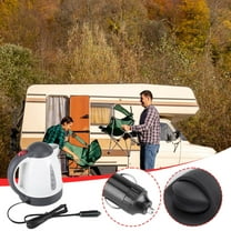 Xecvkr 1000ml Car Electric Kettle 12V DC Heater Auto Power Off for Travel Camping Boiling Water Coffee Tea Making