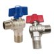 thumbnail image 5 of Brass Ball Valve Hot Cold Water Connection Triangle Design Copper Material 2Pcs, 5 of 5