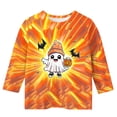 thumbnail image 3 of Dvprdro Girls Halloween Print Crew Neck 3/4 Sleeve Tunic T-Shirt Vintage Casual Pullover Top Fall Holiday Daily Wear, 3 of 6