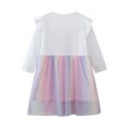 thumbnail image 5 of GYRATEDREAM Little Girl Long Sleeve Dress Cotton Casual Unicorn Tunic Shirt Dresses 2-7 Years, 5 of 8