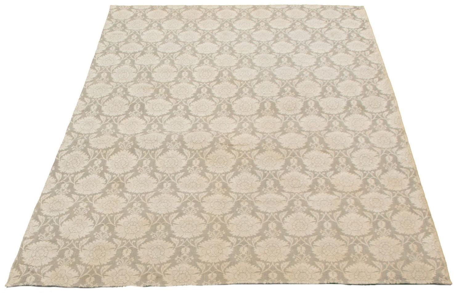 ECARPETGALLERY 4'7" x 6'5" Floral Collage Handmade Area Rug for Living Room, Dining Room and Bedroom in Grey