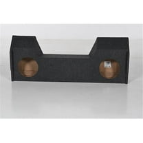 Qpower  10 in. Dual Woofer Box for Dodge Crew Cab 2019 Truck Bed Liner Coating