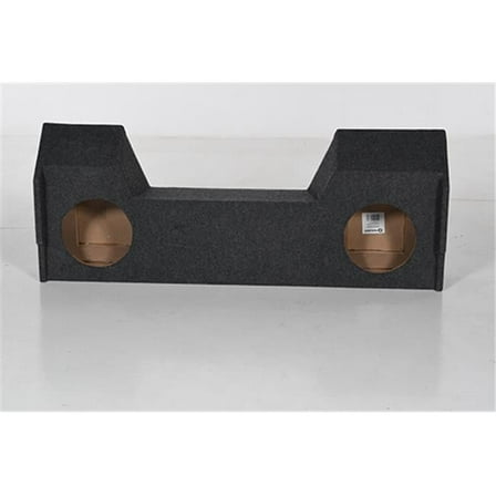 Qpower  10 in. Dual Woofer Box for Dodge Crew Cab 2019 Truck Bed Liner Coating