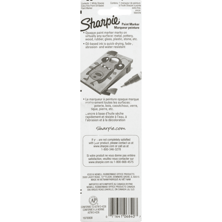 Sharpie SAN35531BD: Extra Fine Oil-Based Paint Markers – Extra Fine Marker  Point – White Oil Based Ink – 12 / Bundle