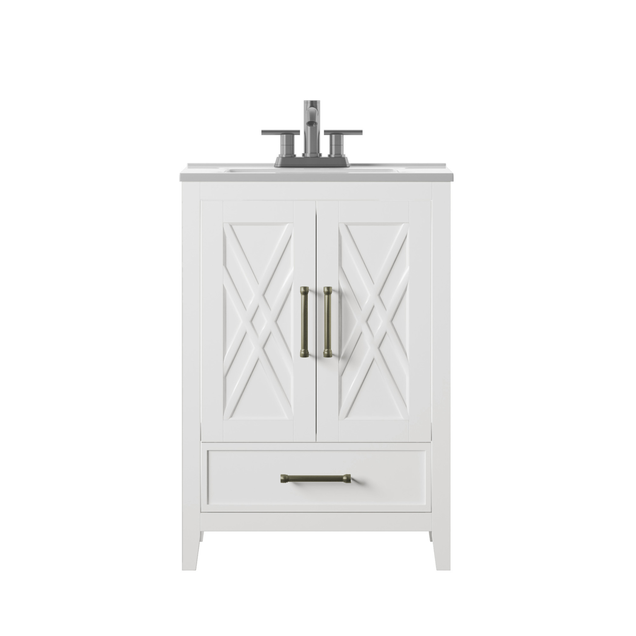 Twin Star Home 24" Single Bathroom Vanity with Lower Drawer