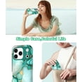 thumbnail image 2 of CASEFIV Compatible with iPhone 17 Pro Max Case 6.9 Inch 2025,Marble Pattern Heavy Duty Shockproof Rugged Drop Protective Women Girls Phone Cases for iPhone 17 Pro Max,Green, 2 of 7